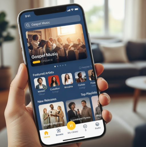 Gospel Music Streaming App for Worship Enthusiasts
